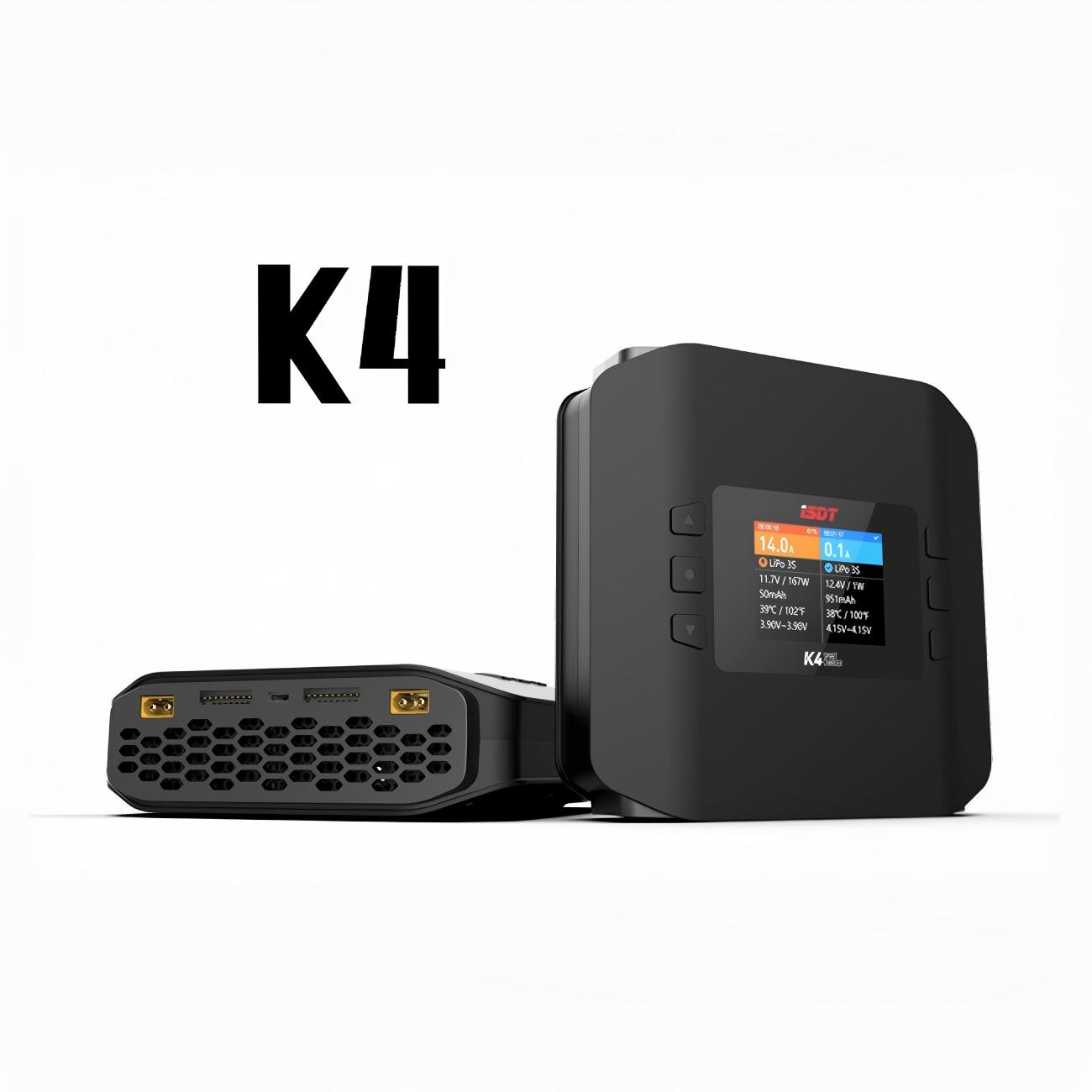 Isdt K4 Dual Lipo Charger - Chargeur d'équilibrage intelligent à double canal