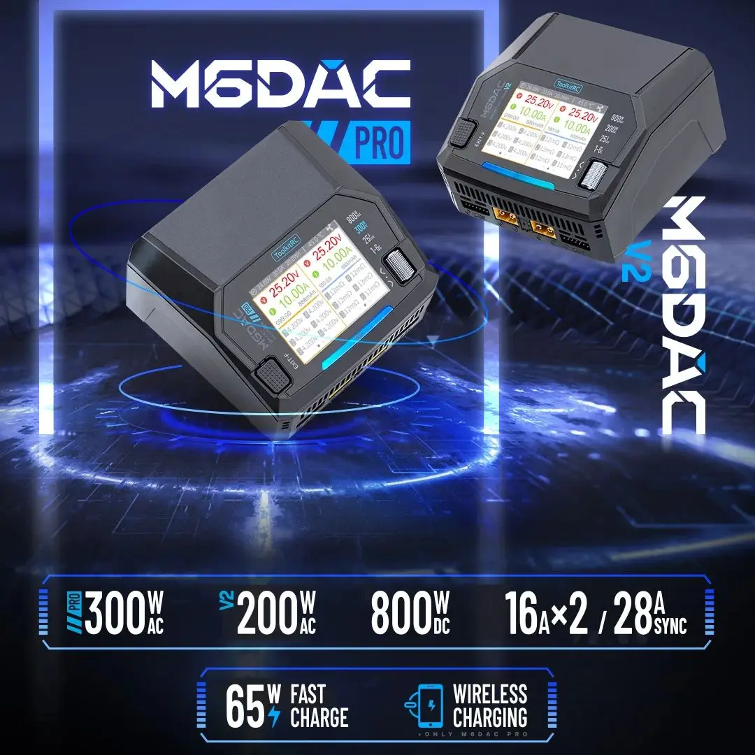 Chargeur intelligent à double  - Toolkitrc M6Dac Smart Charger avis et prix